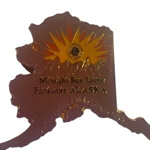 Midnight Sun Lions‎ Fairbanks Alaska Pin Lions Club Collectible